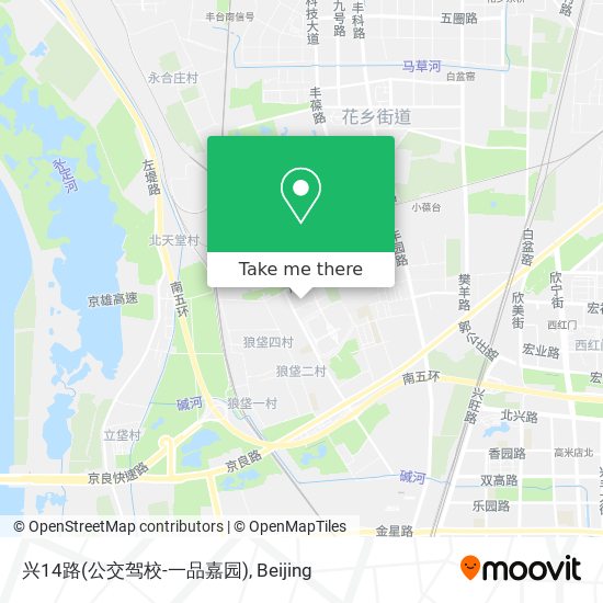 兴14路(公交驾校-一品嘉园) map
