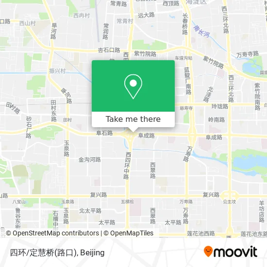 四环/定慧桥(路口) map