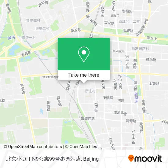 北京小豆丁N9公寓99号枣园站店 map