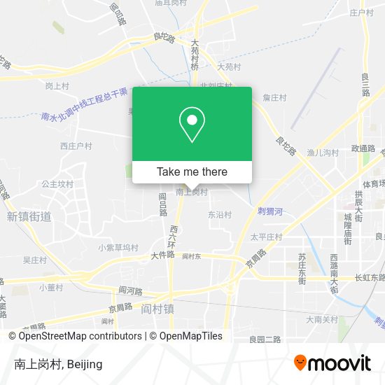 南上岗村 map