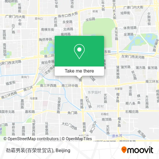 劲霸男装(百荣世贸店) map
