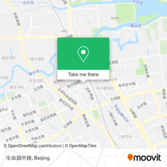 生命园中路 map