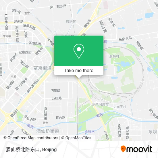 酒仙桥北路东口 map