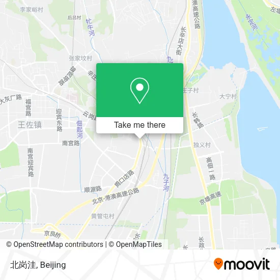 北岗洼 map