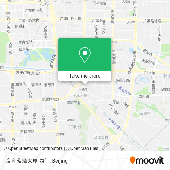 高和蓝峰大厦-西门 map