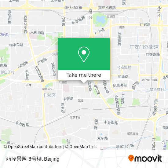 丽泽景园-8号楼 map