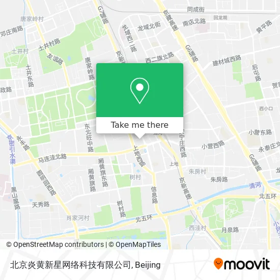 北京炎黄新星网络科技有限公司 map