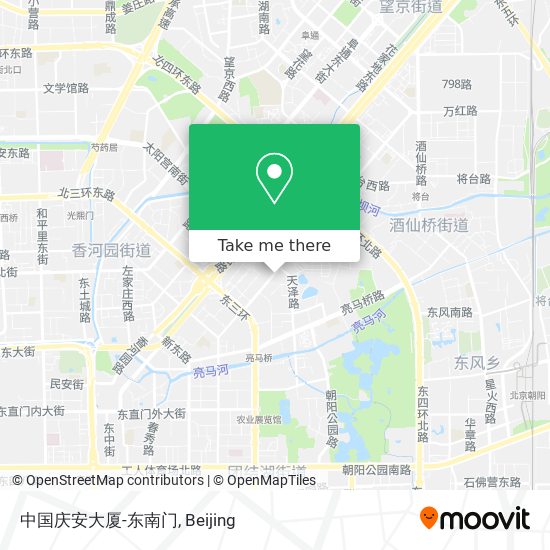 中国庆安大厦-东南门 map