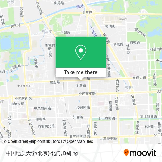 中国地质大学(北京)-北门 map