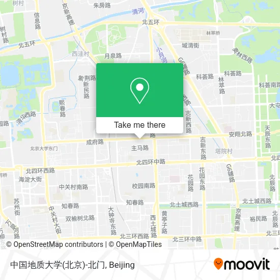 中国地质大学(北京)-北门 map