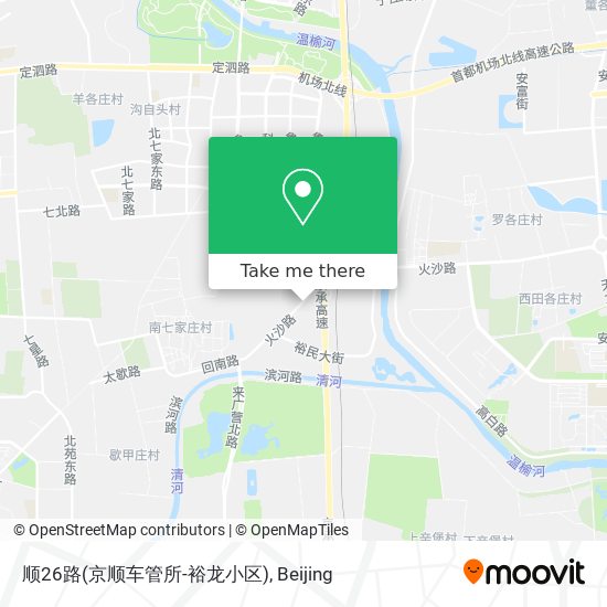 顺26路(京顺车管所-裕龙小区) map