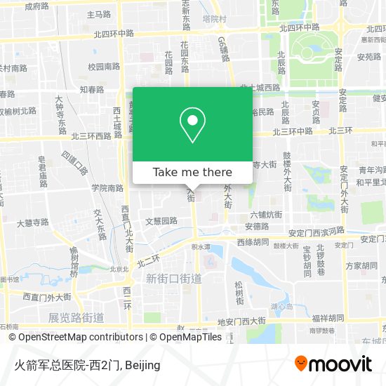 火箭军总医院-西2门 map