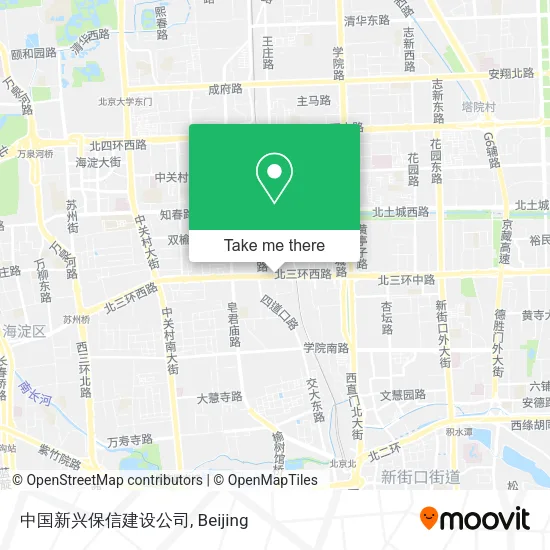 中国新兴保信建设公司 map