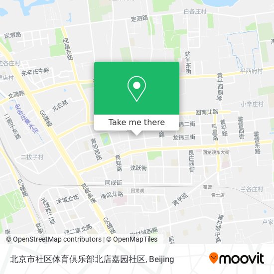 北京市社区体育俱乐部北店嘉园社区 map