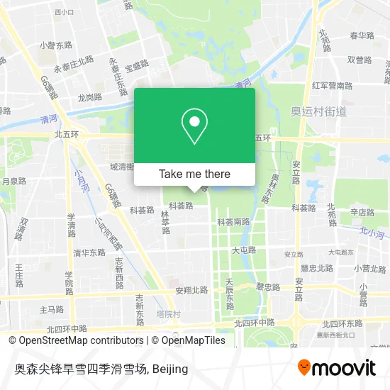 奥森尖锋旱雪四季滑雪场 map