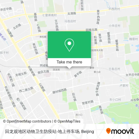 回龙观地区动物卫生防疫站-地上停车场 map