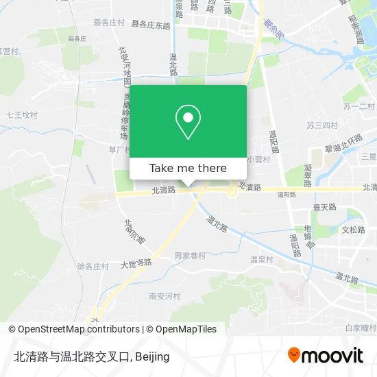 北清路与温北路交叉口 map