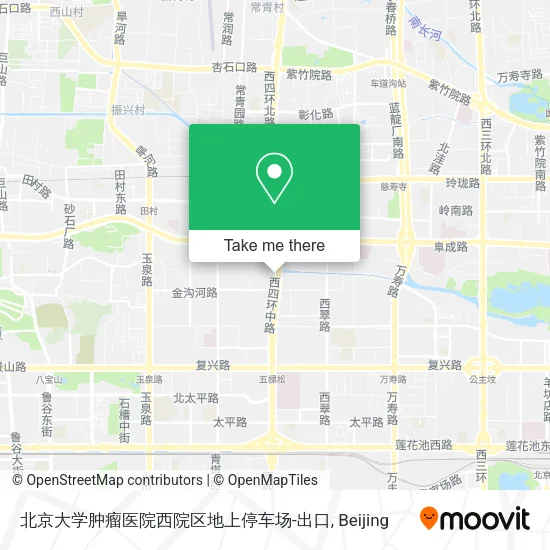 北京大学肿瘤医院西院区地上停车场-出口 map