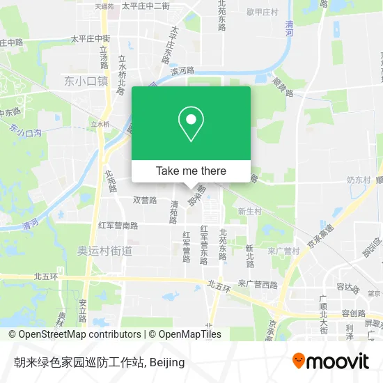 朝来绿色家园巡防工作站 map