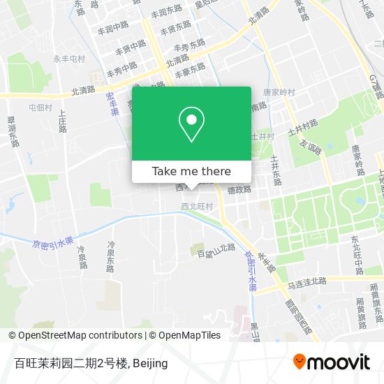百旺茉莉园二期2号楼 map