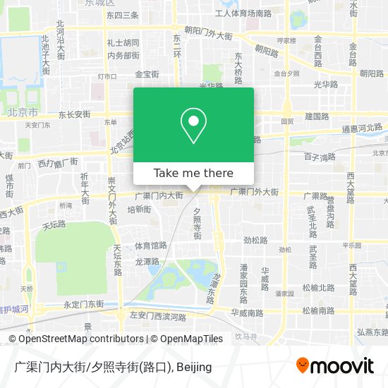 广渠门内大街/夕照寺街(路口) map