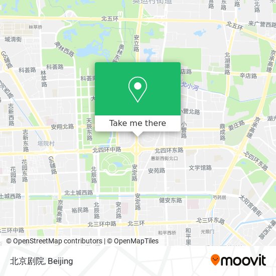 北京剧院 map