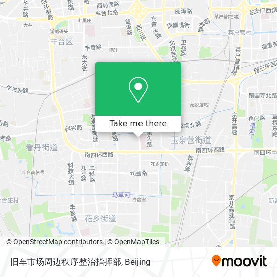 旧车市场周边秩序整治指挥部 map