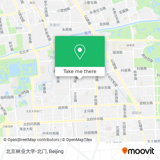 北京林业大学-北门 map