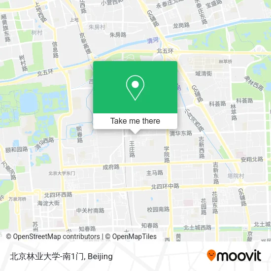 北京林业大学-南1门 map