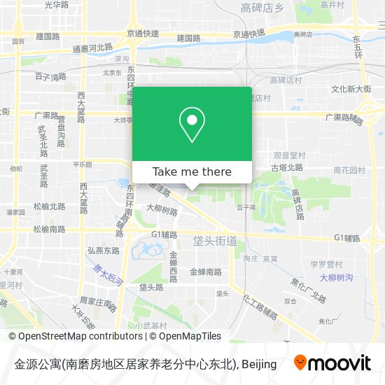 金源公寓(南磨房地区居家养老分中心东北) map