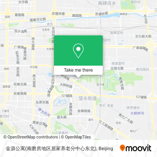 金源公寓(南磨房地区居家养老分中心东北) map