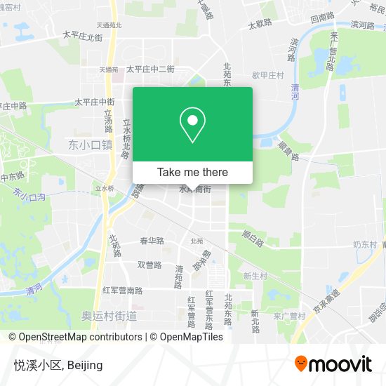 悦溪小区 map
