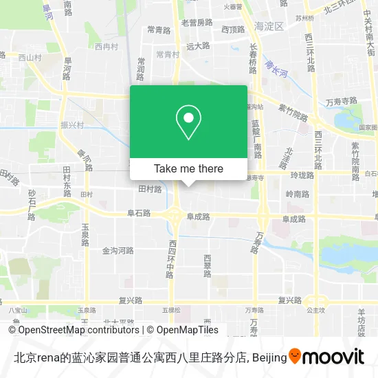 北京rena的蓝沁家园普通公寓西八里庄路分店 map