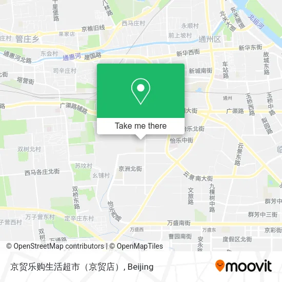 京贸乐购生活超市（京贸店） map