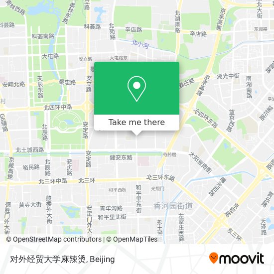 对外经贸大学麻辣烫 map