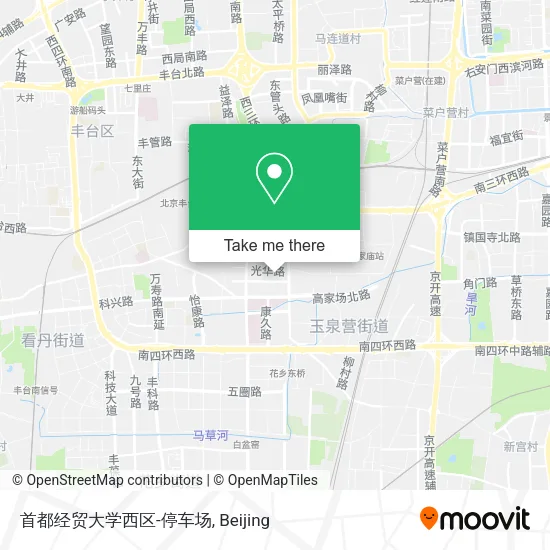首都经贸大学西区-停车场 map