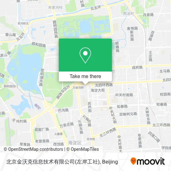 北京金沃克信息技术有限公司(左岸工社) map