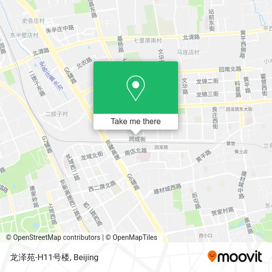 龙泽苑-H11号楼 map