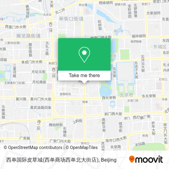 西单国际皮草城(西单商场西单北大街店) map