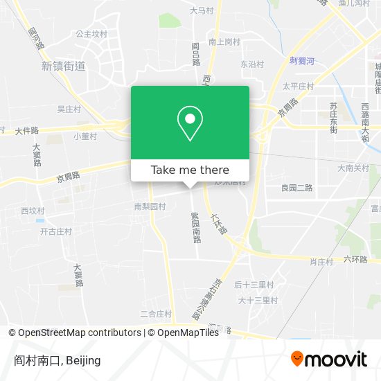 阎村南口 map