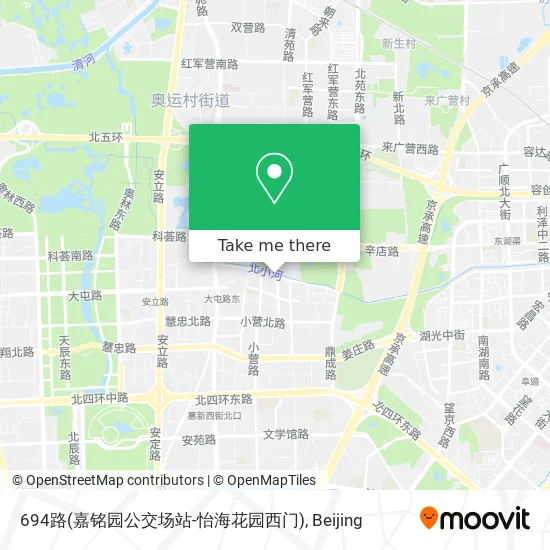 694路(嘉铭园公交场站-怡海花园西门) map