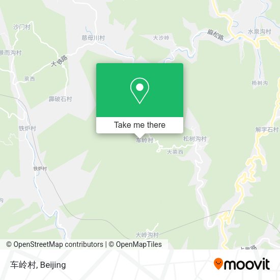 车岭村 map
