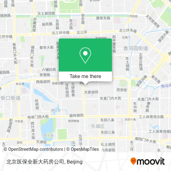 北京医保全新大药房公司 map