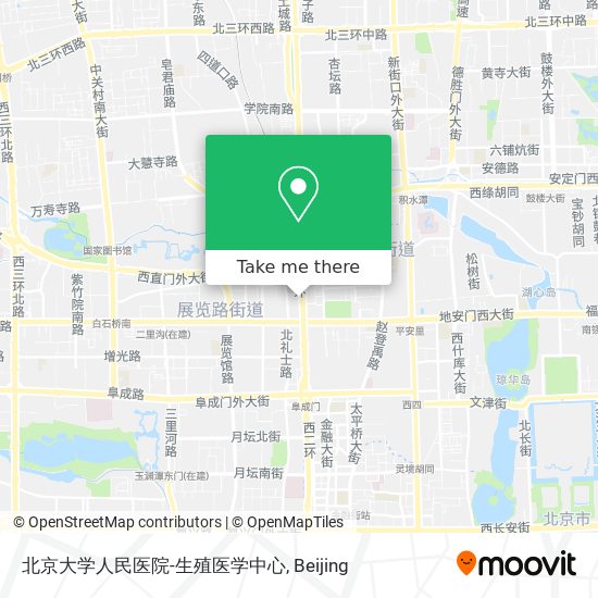 北京大学人民医院-生殖医学中心 map