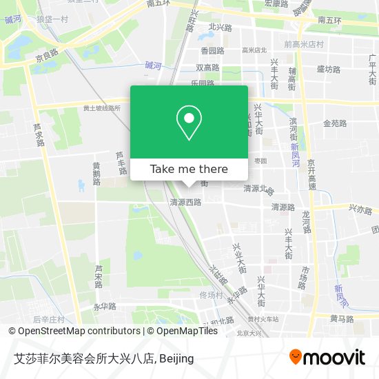 艾莎菲尔美容会所大兴八店 map