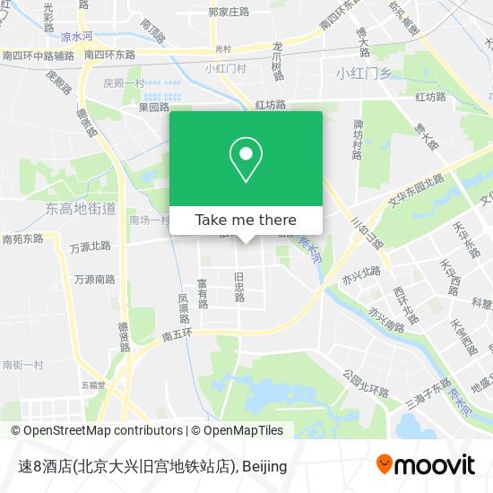 速8酒店(北京大兴旧宫地铁站店) map
