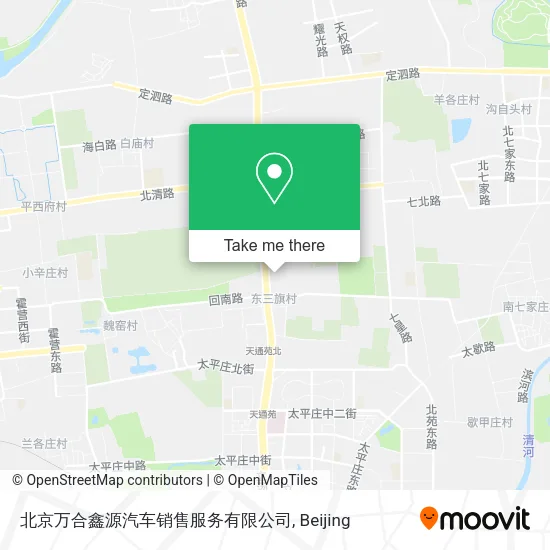 北京万合鑫源汽车销售服务有限公司 map