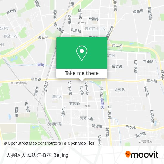 大兴区人民法院-B座 map