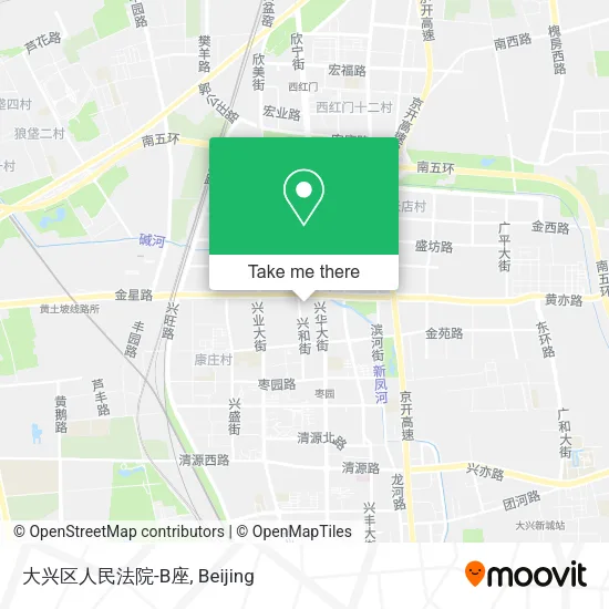 大兴区人民法院-B座 map