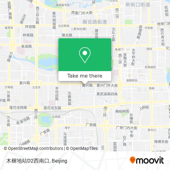 木樨地站D2西南口 map